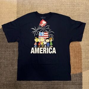 Peanuts America Kids T-Shirt - Navy